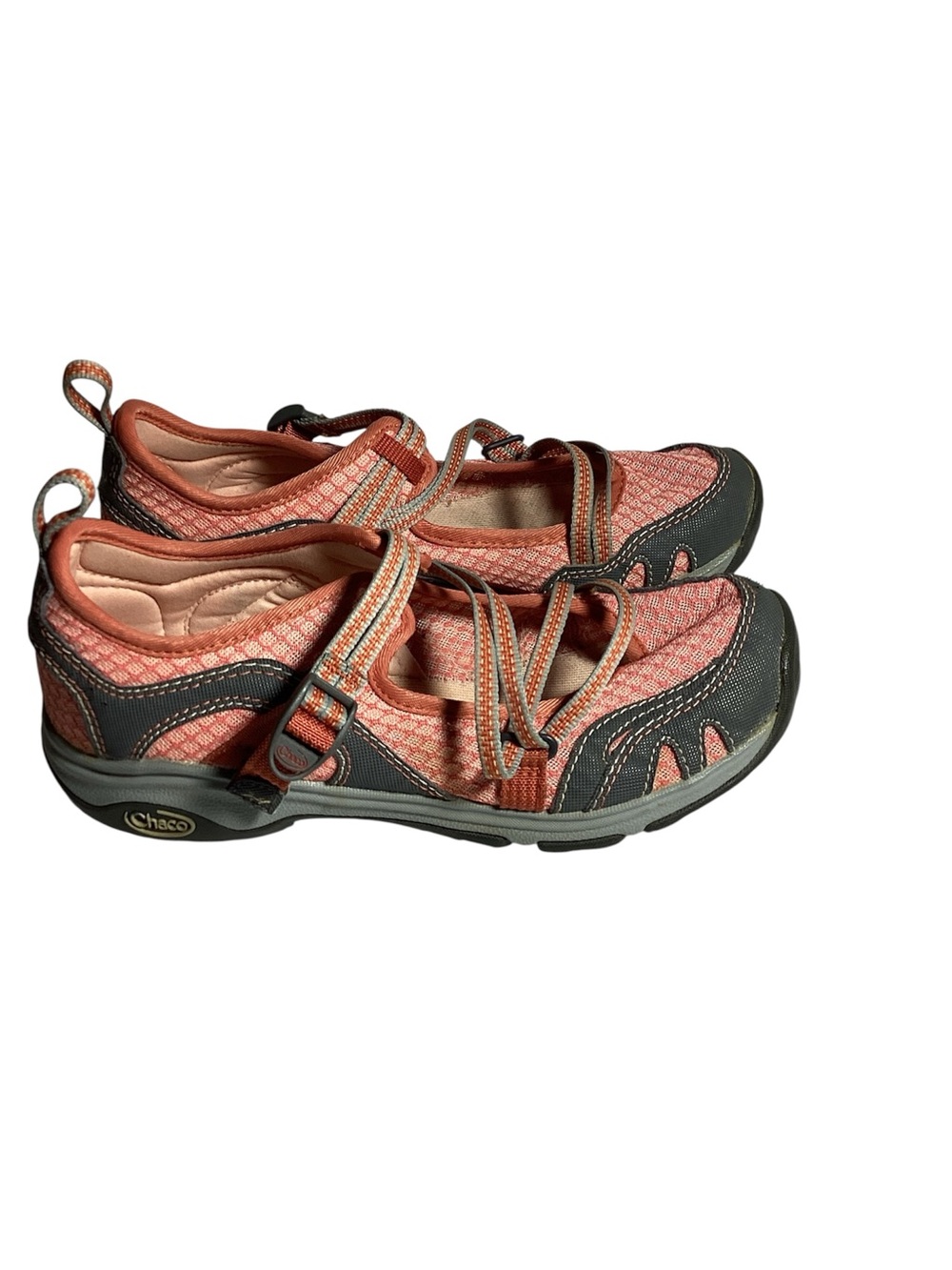 Chaco Women's Coral and Charcoal Closed-Toe Sport Sandals